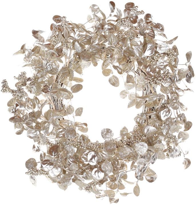 Декоративный венок Шампань Ø70 см полиэстер (BD-LD5-408)