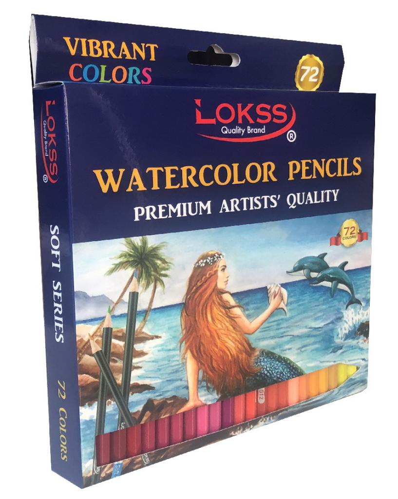 Карандаши акварельные цветные Lokss Watercolor Pencils ART 72 цвета (YW-WP072)