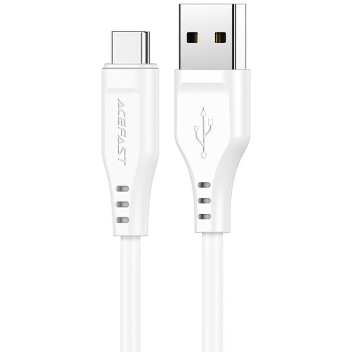 Кабель Acefast C3-04 USB 2.0 USB to Type-C 1,2 м 3A TPE White (6974316280873)