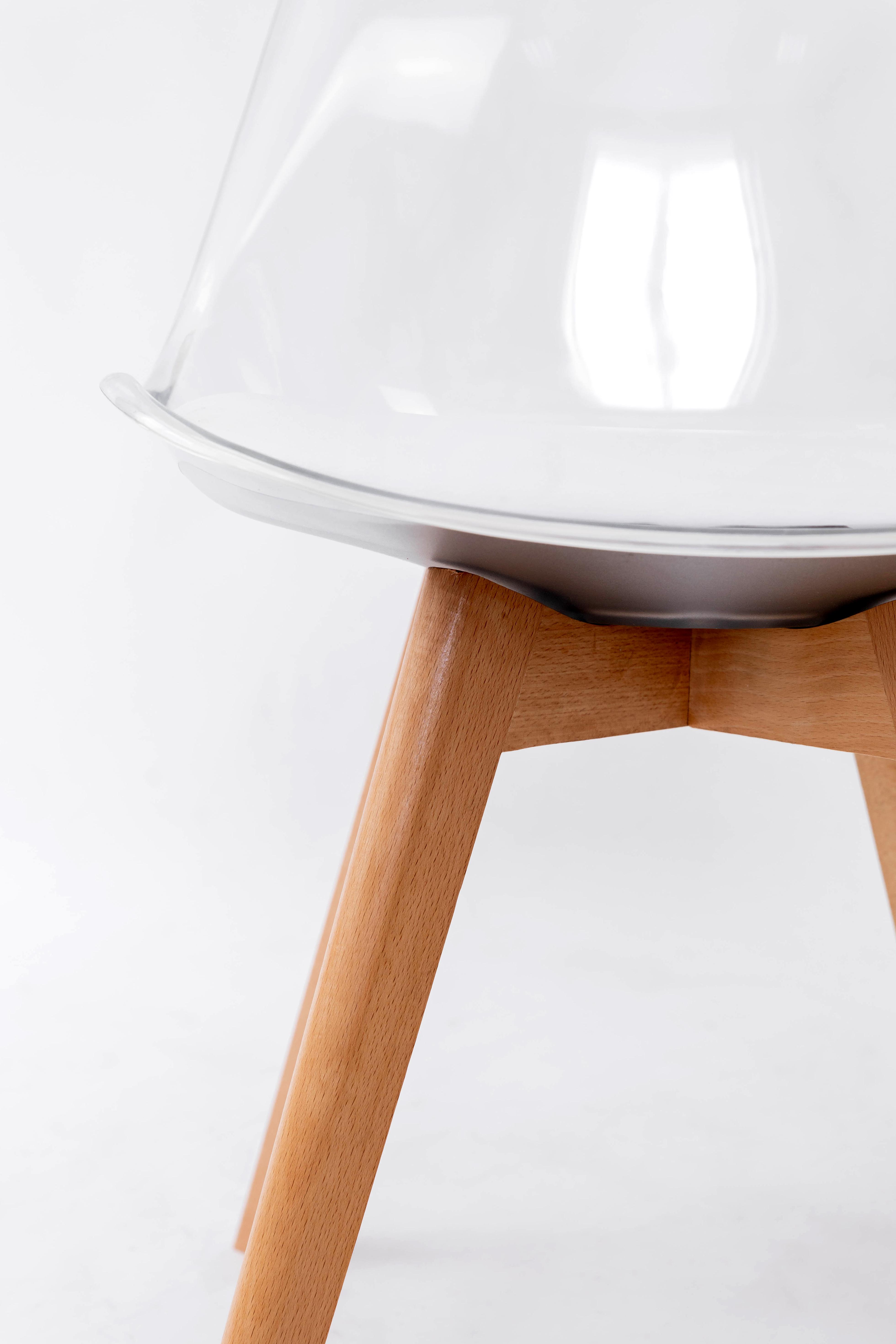 Стілець для кухні та вітальні Джастін Тейде 480х840х530 мм Прозорий (GAА0051825) - фото 4 Стілець для кухні та вітальні Джастін Тейде 480х840х530 мм Прозорий (GAА0051825) - фото 4