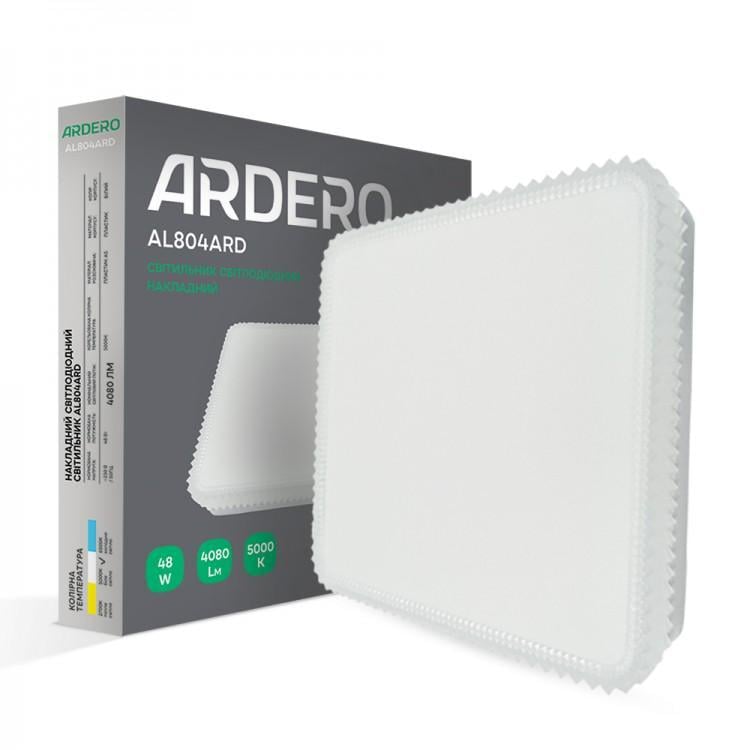 Светильник накладной светодиодный ARDERO Декор AL804ARD 48 Вт 5000К ІР20 300x300x40 мм Белый (80183)