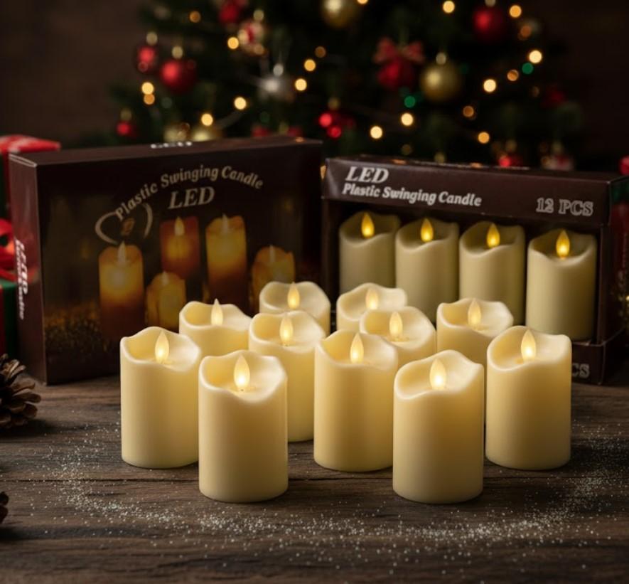 Набор электронных светодиодных свечей 12 шт. (1756375553) - фото 9 Набор электронных светодиодных свечей 12 шт. (1756375553) - фото 9