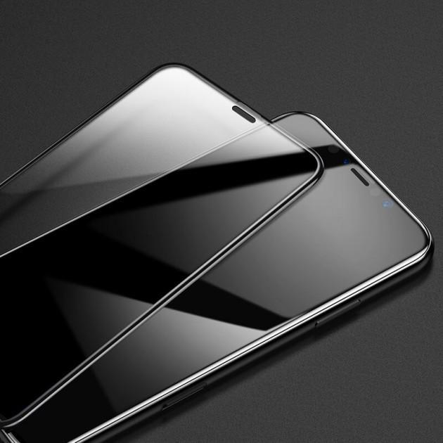 Захисне скло Baseus Full Coverage Curved Tempered Glass для X 0.3 мм Black - фото 7