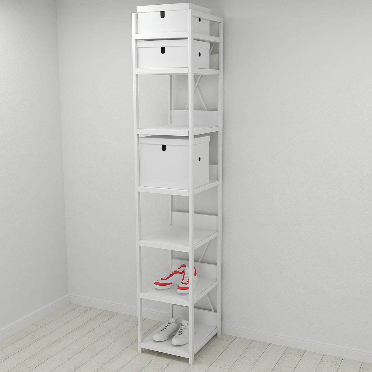 Шкаф Ferrum-decor Гардероб Уни секция 4 серии Конект металл/ДСП 32 мм 220x40x50 см Белый/Белый (FRD-104555) Шкаф Ferrum-decor Гардероб Уни секция 4 серии Конект металл/ДСП 32 мм 220x40x50 см Белый/Белый (FRD-104555)