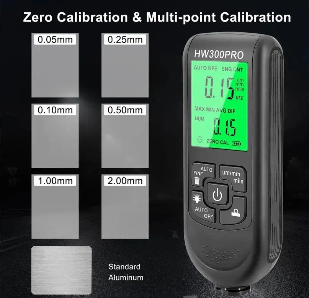 Товщиномір цифровий професійний HW300PRO для лакофарбового покриття (2147220075) - фото 4