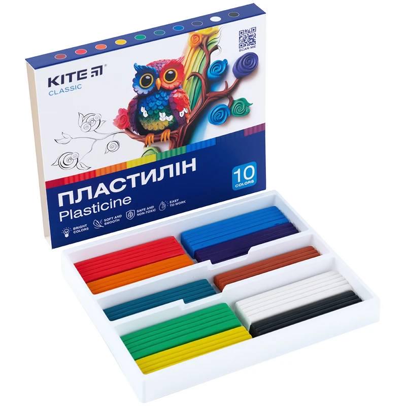 Пластилін KITE Classic 10 кольорів 200 г 4063276208408 (K-084 67728) - фото 3 Пластилін KITE Classic 10 кольорів 200 г 4063276208408 (K-084 67728) - фото 3