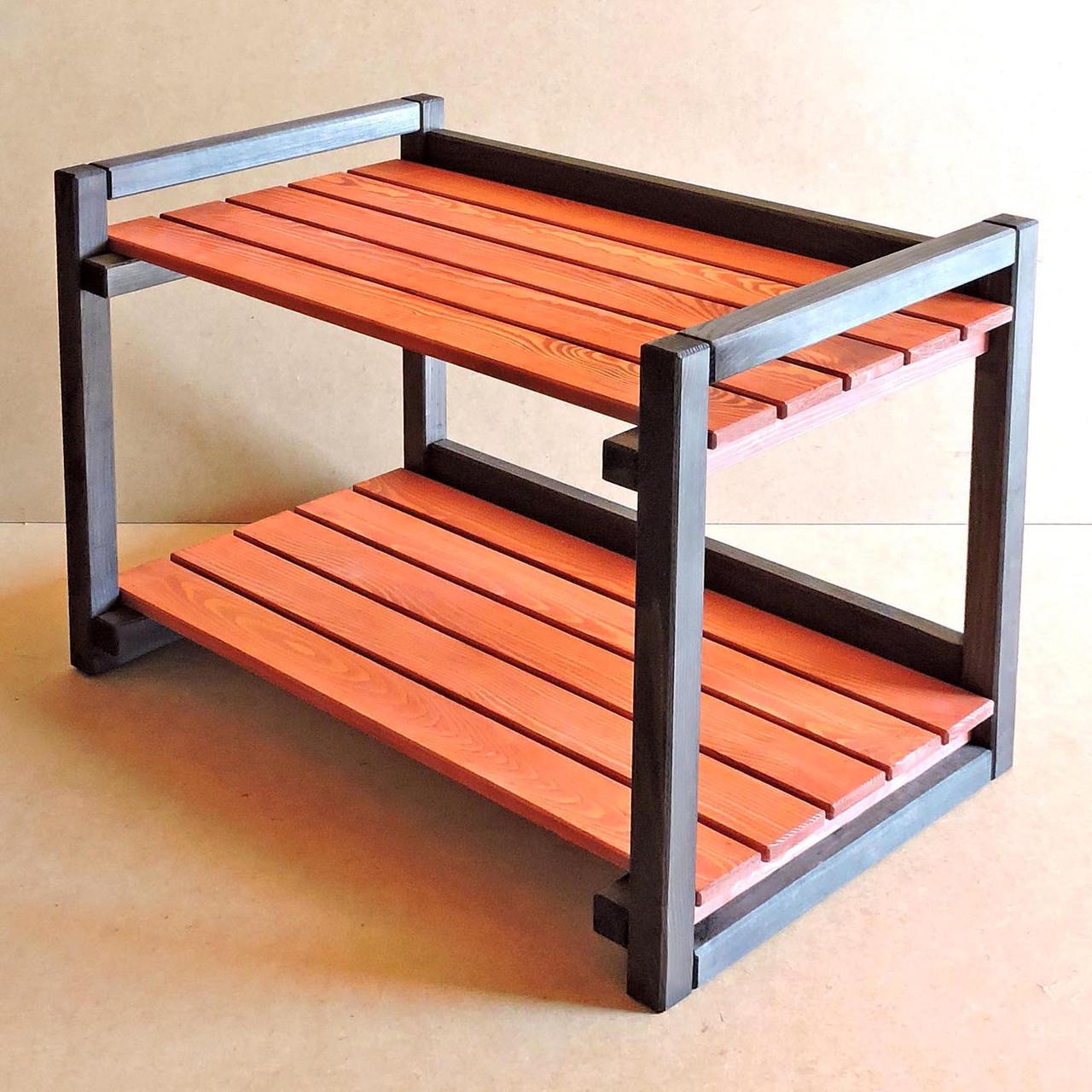 Стеллаж кухонный из дерева Фанбим 2 Венге/Коралл (СТА-21131214) - фото 1 Стеллаж кухонный из дерева Фанбим 2 Венге/Коралл (СТА-21131214) - фото 1