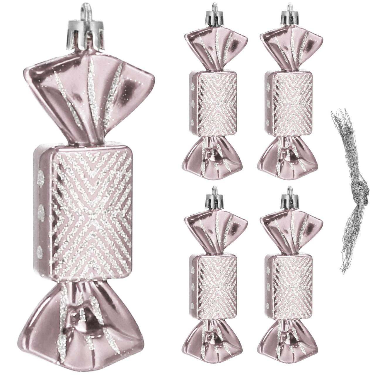 Набор елочных игрушек Springos CA0164 8 см 5 шт.