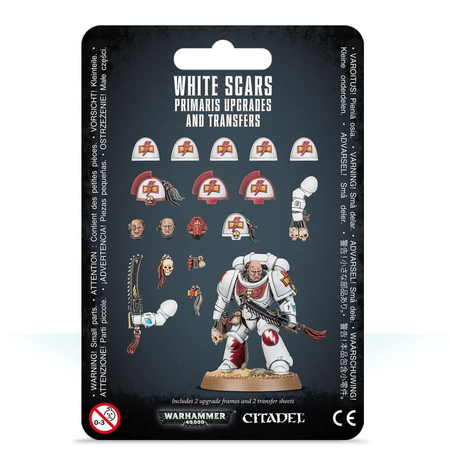 Набор пластиковых компонентов Games Workshop White Scars: Primaris Upgrades & Transfers (55-23)