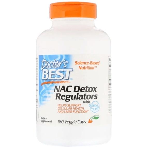 Ацетилцистеин Doctor's Best NAC Detox Regulators 180 Veg Caps (DRB-00517)