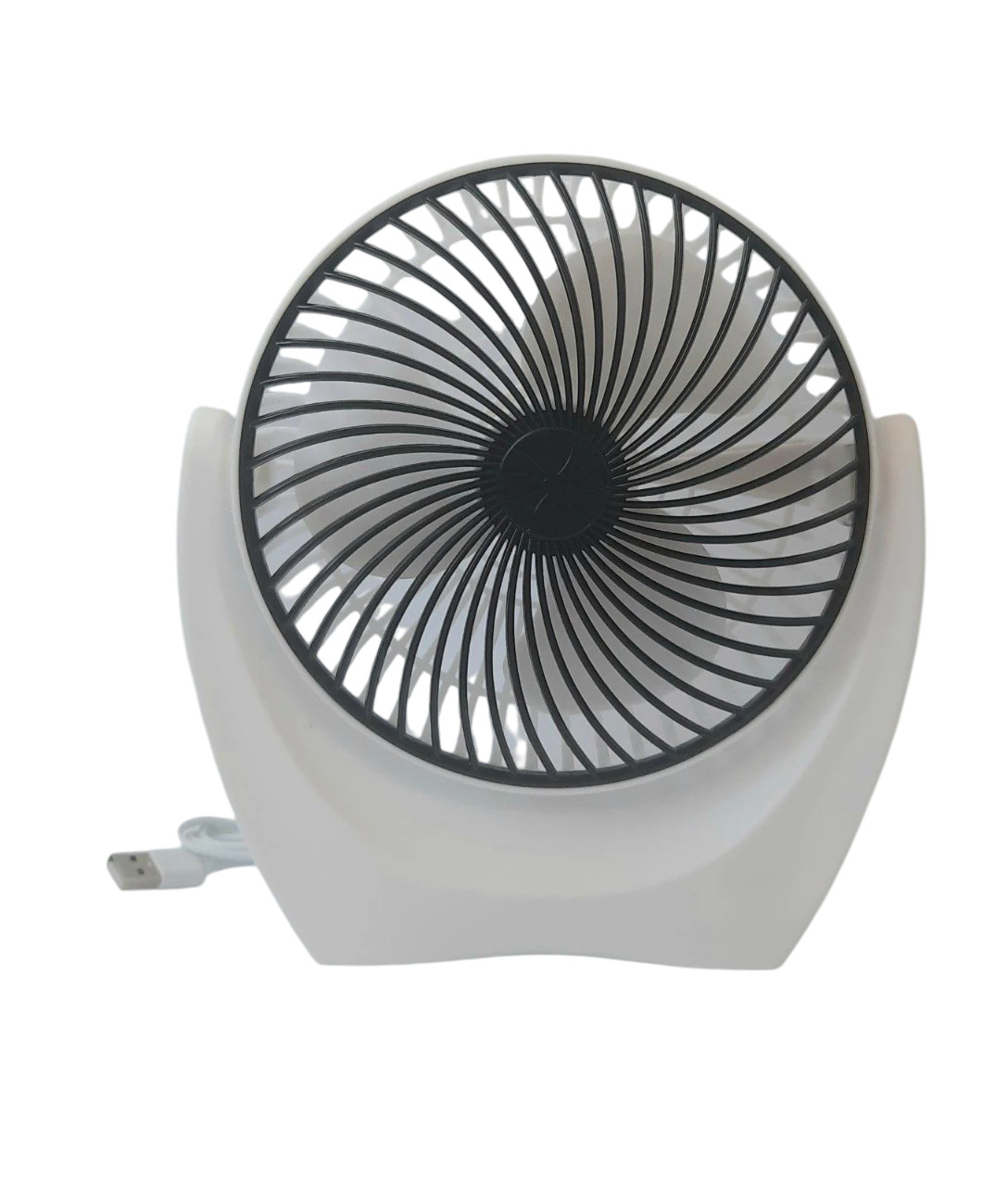 Вентилятор портативный настольный Fan от USB Белый (TR-77)