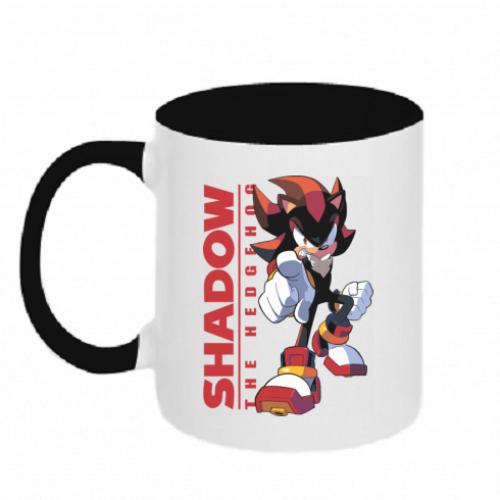 Чашка двухцветная Shadow the Hedgehog Sonic 320 мл Черно-белый (18054378-17-205342)