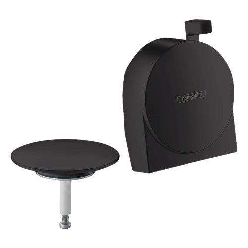 Наружная часть Hansgrohe Exafill S к сифону на ванну с наполнением Черный матовый (58117670)