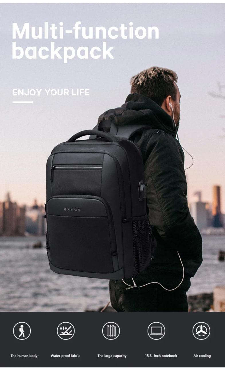 Рюкзак Bange Multi-function backpack 15,6" 35 л Черный (BG-1921) - фото 12 Рюкзак Bange Multi-function backpack 15,6" 35 л Черный (BG-1921) - фото 12