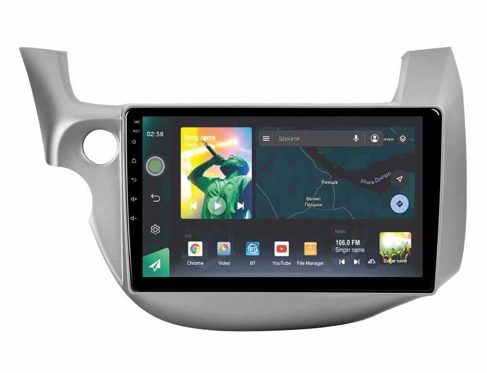 Магнитола штатная Sigma X10464 10 4/64 GB Honda Jazz 2 GG Fit 2 GE 2007-2014 10" (AR-72310)