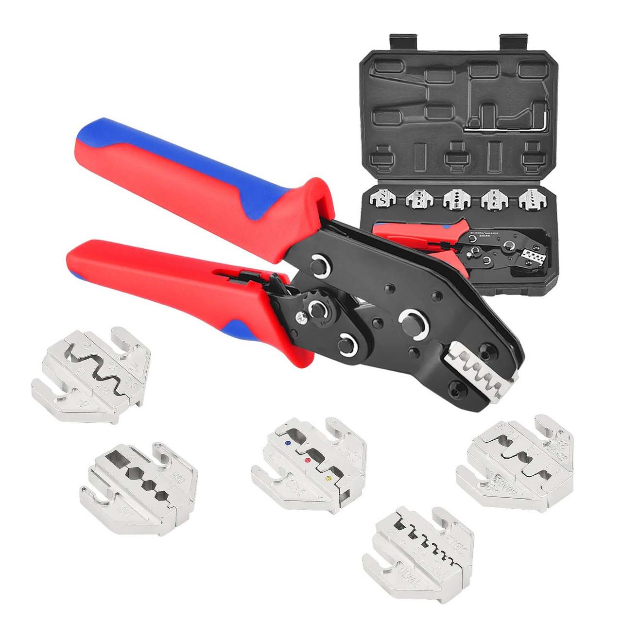 Кримперпресс клещи для обжима SN-58B CLAMPLUS со сменными матрицами 6в1 и кейс Red - фото 3 Кримперпресс клещи для обжима SN-58B CLAMPLUS со сменными матрицами 6в1 и кейс Red - фото 3