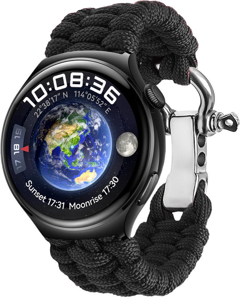 Ремешок из паракорда Ruper для смарт-часов Huawei Watch 4/4 Pro Black (38640-2B)