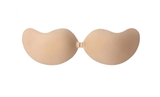 Бюстгальтер-невидимка с эффектом push-up силиконовые чашечки Телесный