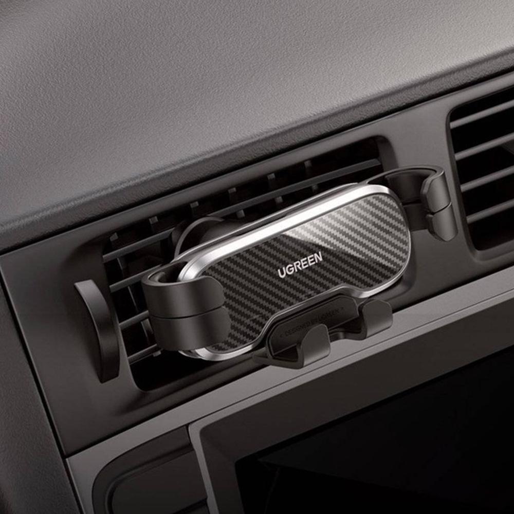 Автодержатель для телефона UGREEN LP228 Gravity Drive Air Vent Car Mount Phone Holder Black (UGR-80539) - фото 4 Автодержатель для телефона UGREEN LP228 Gravity Drive Air Vent Car Mount Phone Holder Black (UGR-80539) - фото 4