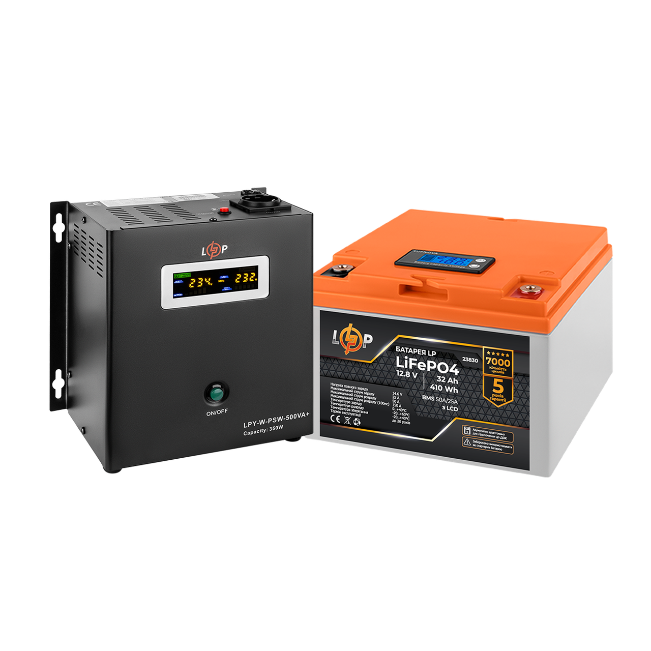Комплект резервного питания LP LogicPower Источник бесперебойного питания/литиевая LiFePO4 батарея UPS W500/АКБ LiFePO4 410W