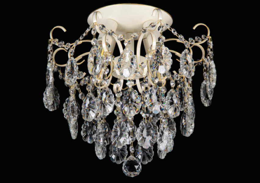 Хрустальная люстра L77532/4 LGWT Белый/Золото/Кремовый (AN000311) Хрустальная люстра L77532/4 LGWT Белый/Золото/Кремовый (AN000311)