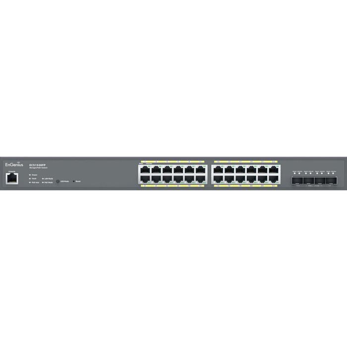 Комутатор Engenius Cloud ECS1528FP 24xGbE + 4x10Gb SFP керований L2+ (598662) - фото 3