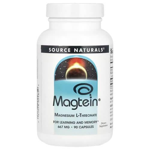 Магній Source Naturals Magtein Magnesium L-Threonate 90 Capsules (SNS-02485)
