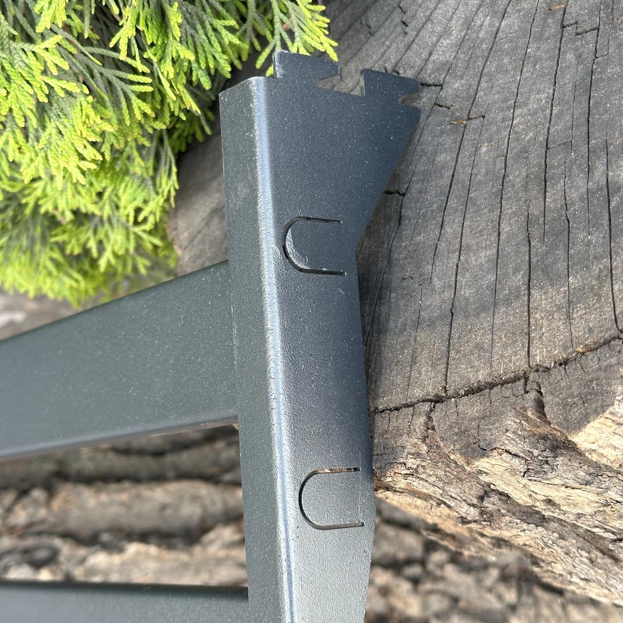 Передня полиця Metalzavod для мангалу Прометей на 9 шампурів металева 20,95х64,1х6,85 см (STL-MDR9) - фото 4