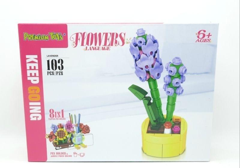 Конструктор цветок HOME 8в1 103 дет. (BB006)