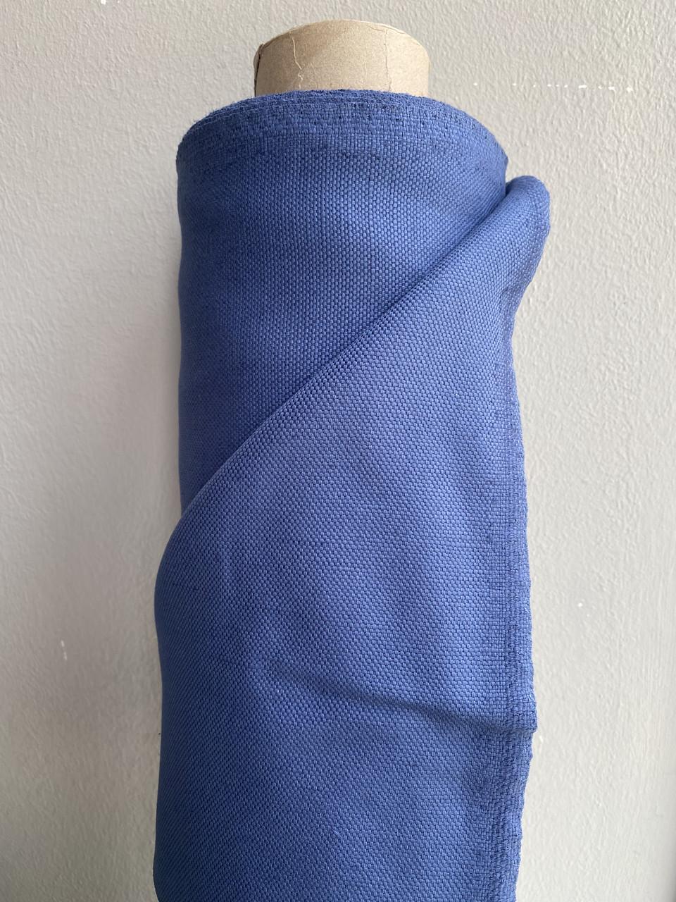 Тканина меблева LINEN PLUS 45% льон 55% бавовна 155 см Синій (13497-1/573) - фото 5