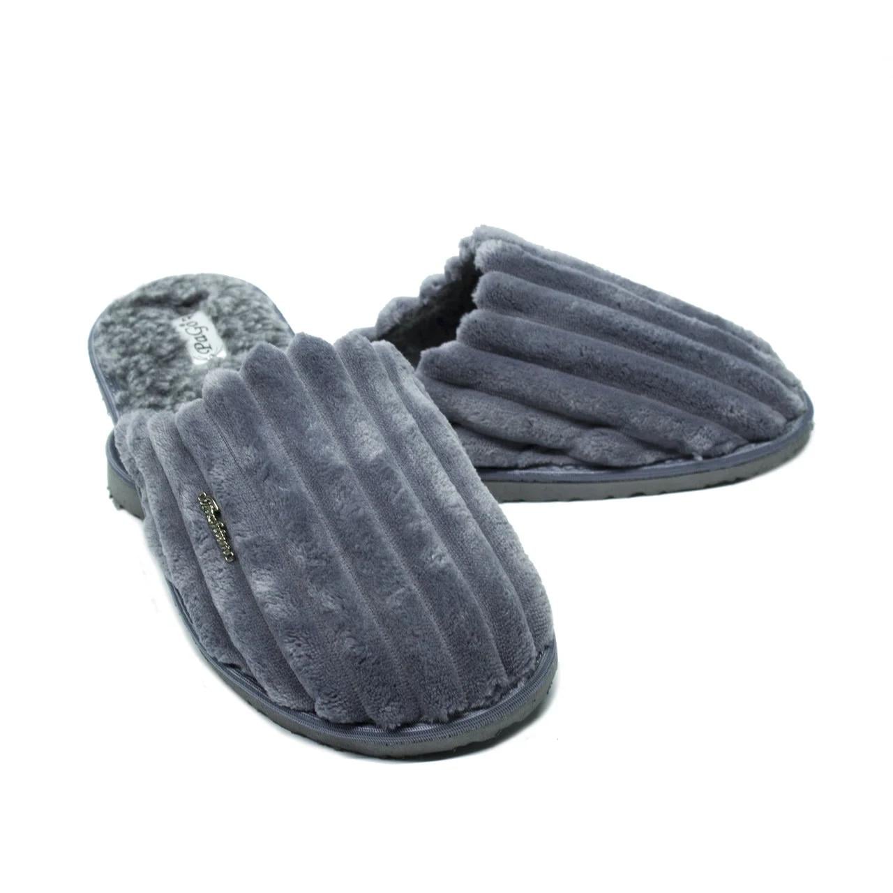 Тапочки домашние PaGo вельвет 42 Серый