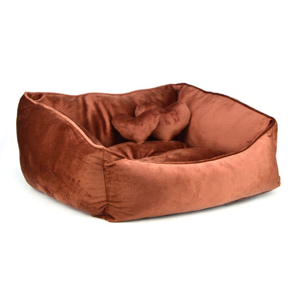 Лежак для собак Нежность 500х690х230 мм Коричневый (A-009533)