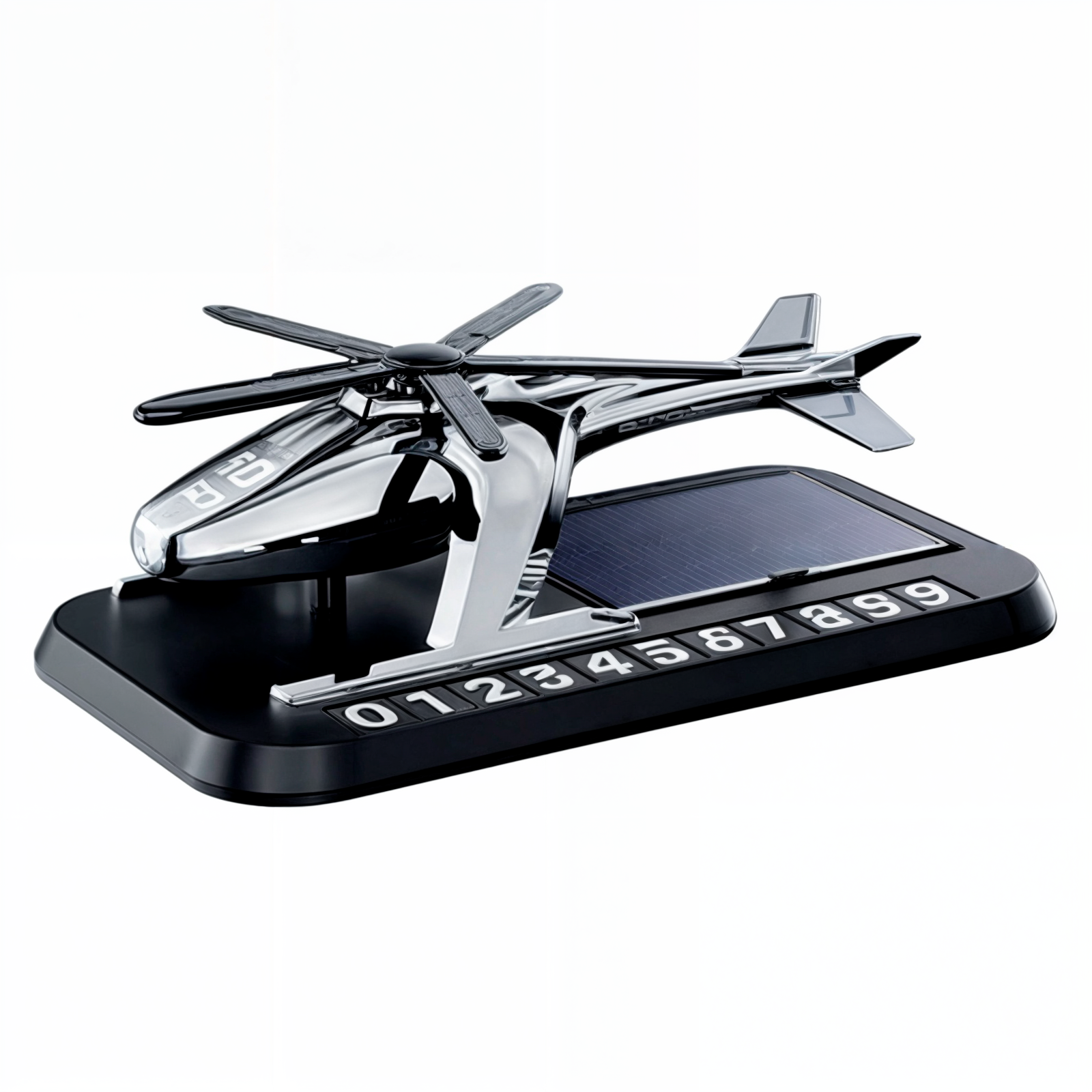 Ароматизатор автомобильный Вертолет с вращающимися лопастями на солнечной батарее (2475557379)