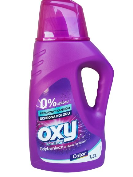 Пятновыводитель для цветных тканей OXY Spotless Color 1,5 л