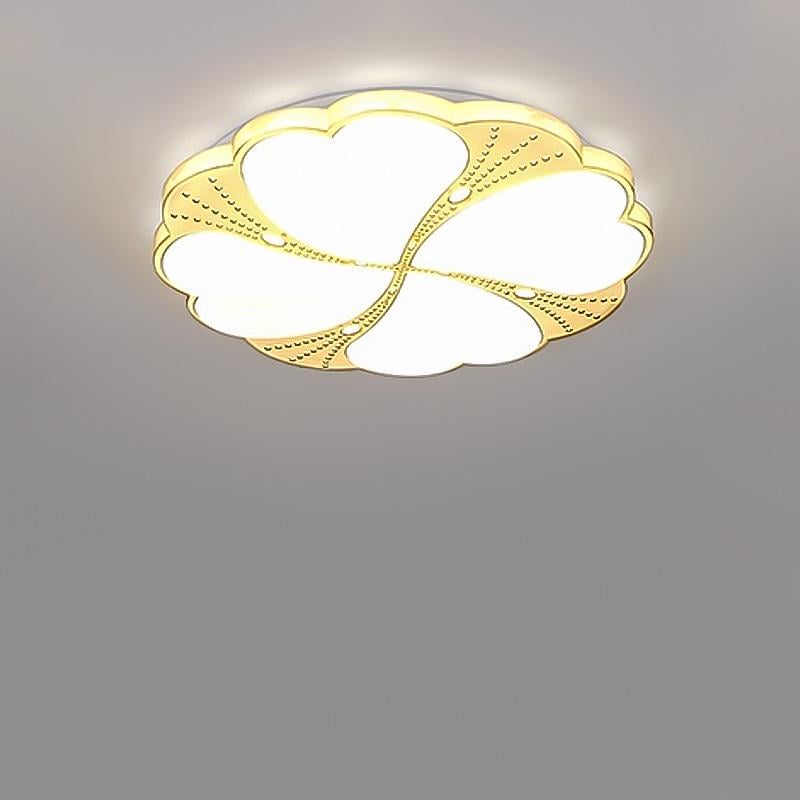 Люстра потолочная светодиодная Light House SRS-16128-36Wх2 LED с пультом Белый / Золото