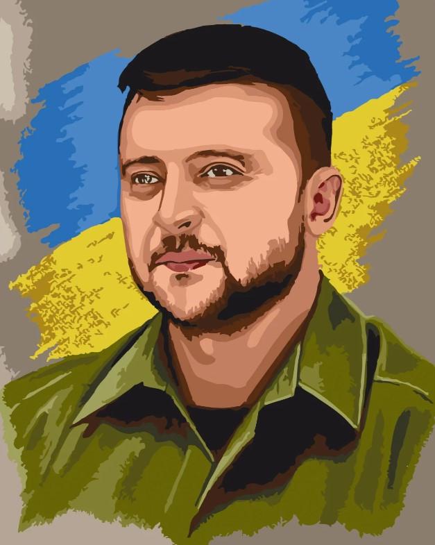 Картина по номерам ArtCraft Человек года. Президент Зеленский 40х50 см (10403-NN)