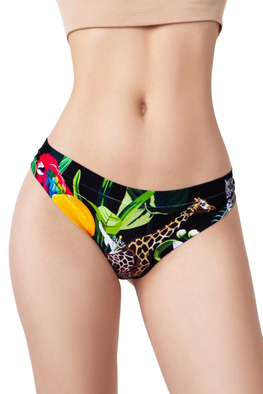 Трусики женские Mememe стринг с ярким принтом M Разноцветный (84214-59812-81)