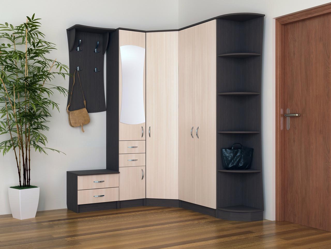 Прихожая модульная МАКСИ-МЕбель Барокко Яблоня локарна/Дуб молочний (10995)