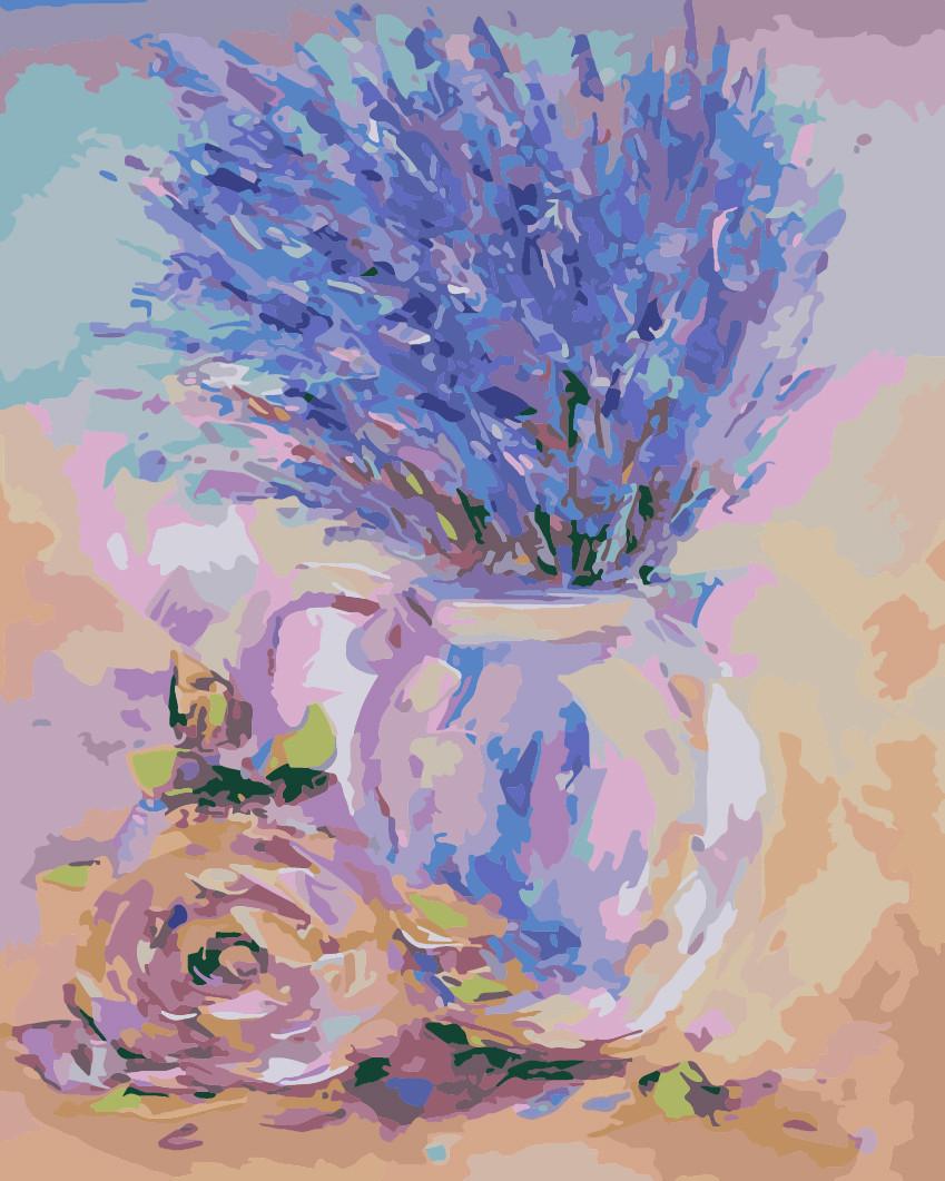 Картина по номерам Идейка Нежная лаванда КНО2044 40х50 см