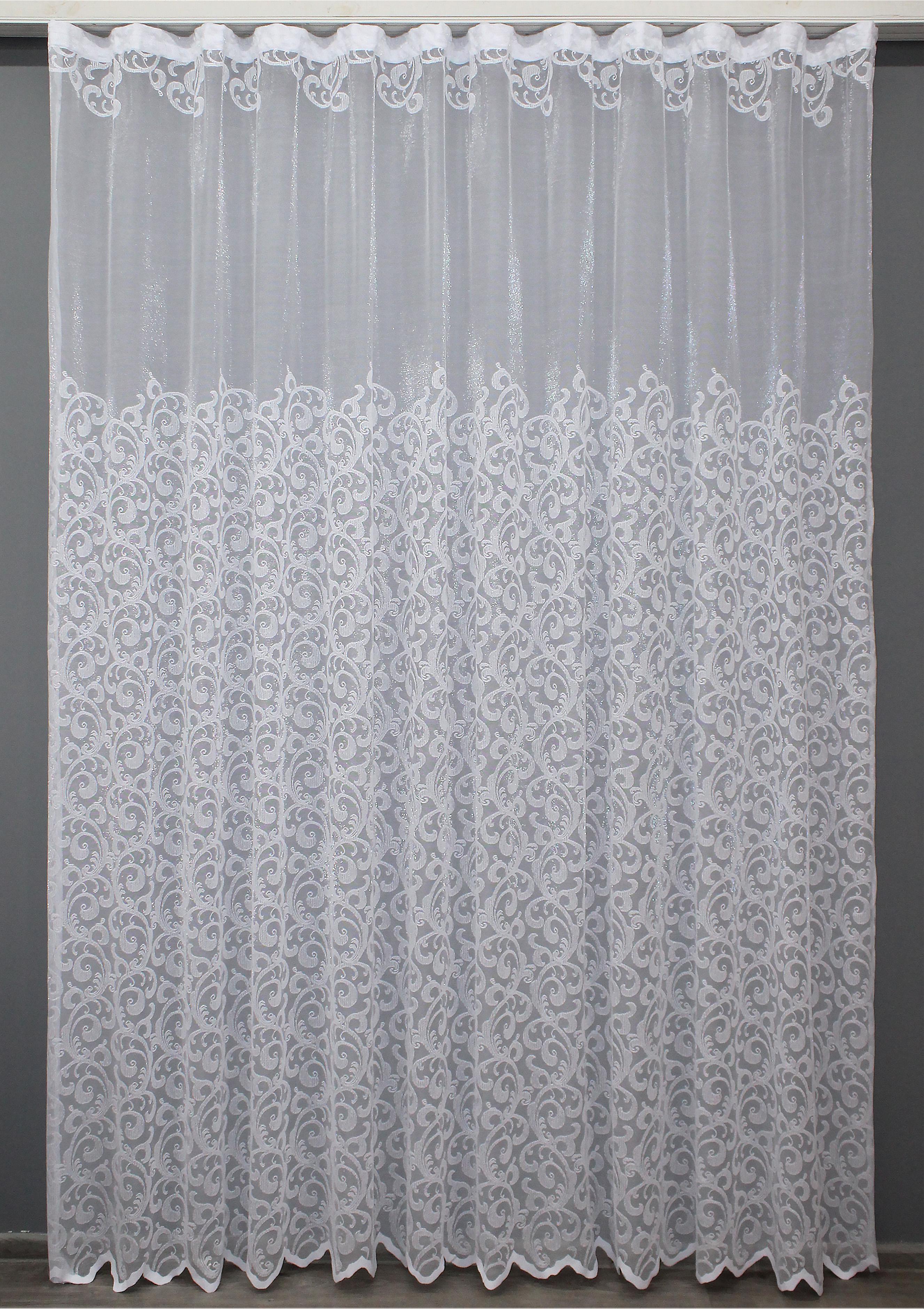 Тюль VR-Textil 1421т Премиум жаккард 300х270 см Белый (42-0210)