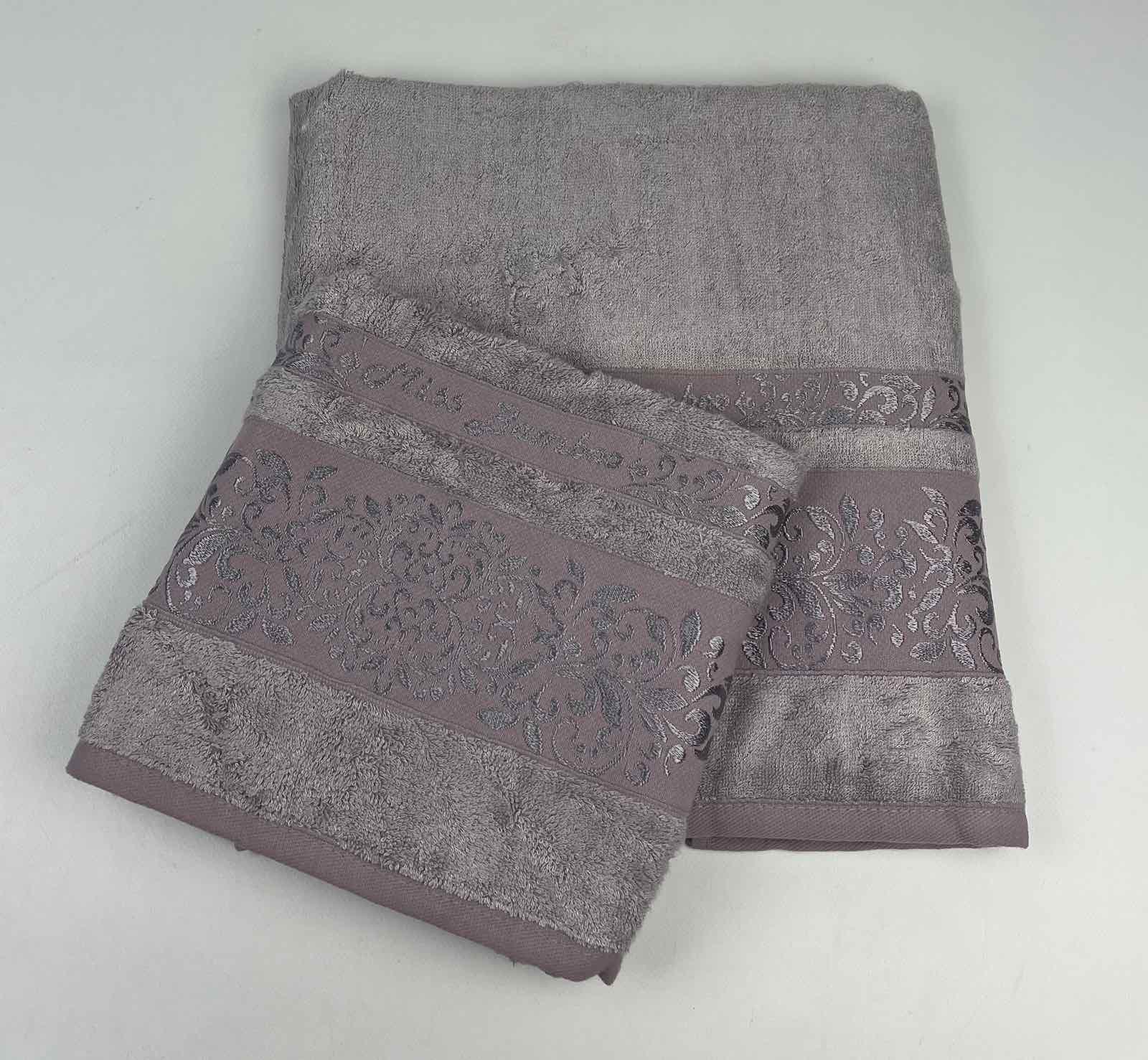 Набор полотенец Philippus Bianna E866 2 шт. Фиолетовый (CN31761)