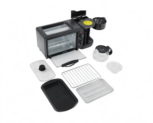 Електрична піч багатофункціональна 3в1 з кавоваркою (DT4)