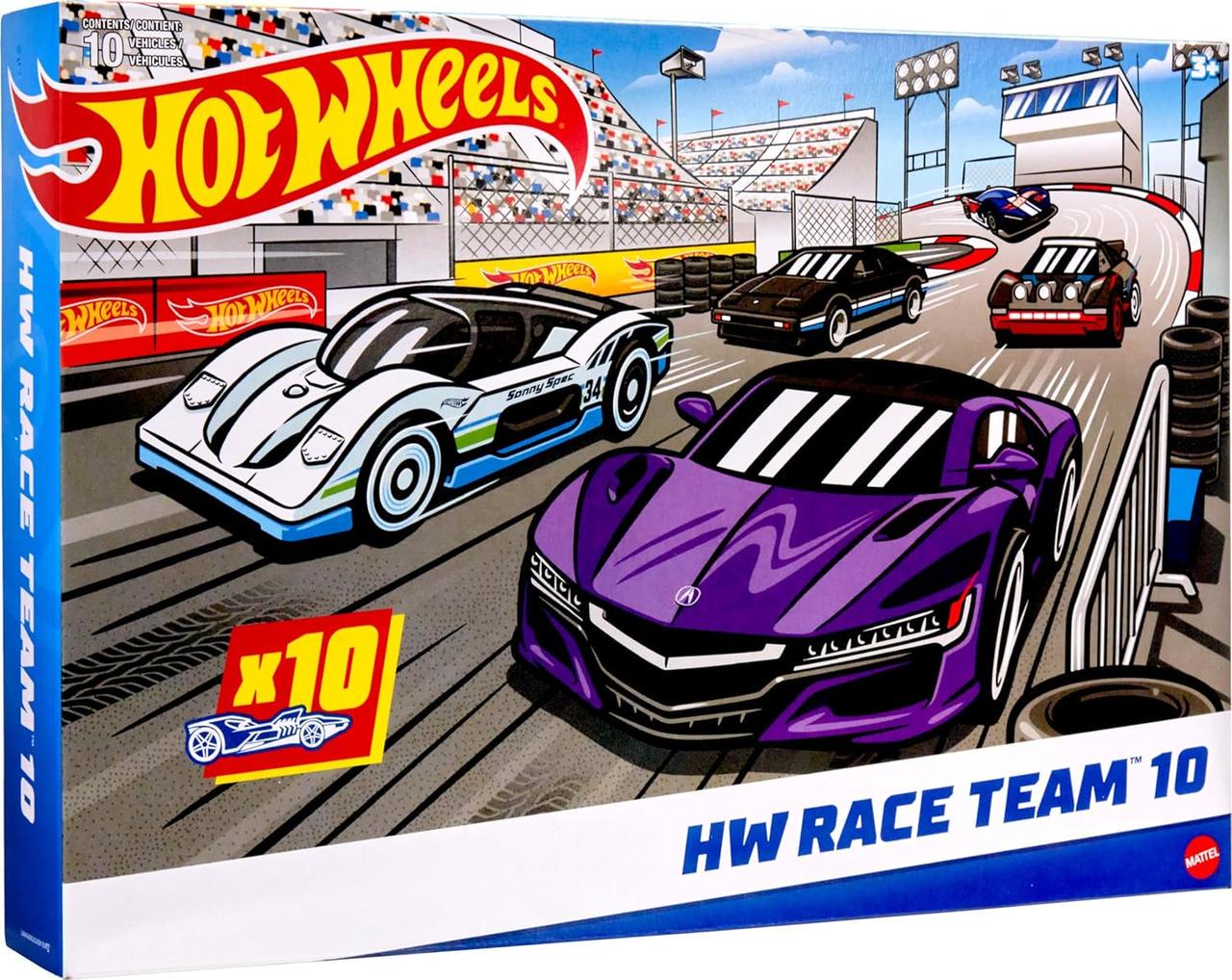 Набір гоночних машинок Hot Wheels set of 10 toy race cars 10 шт. (2025600886)