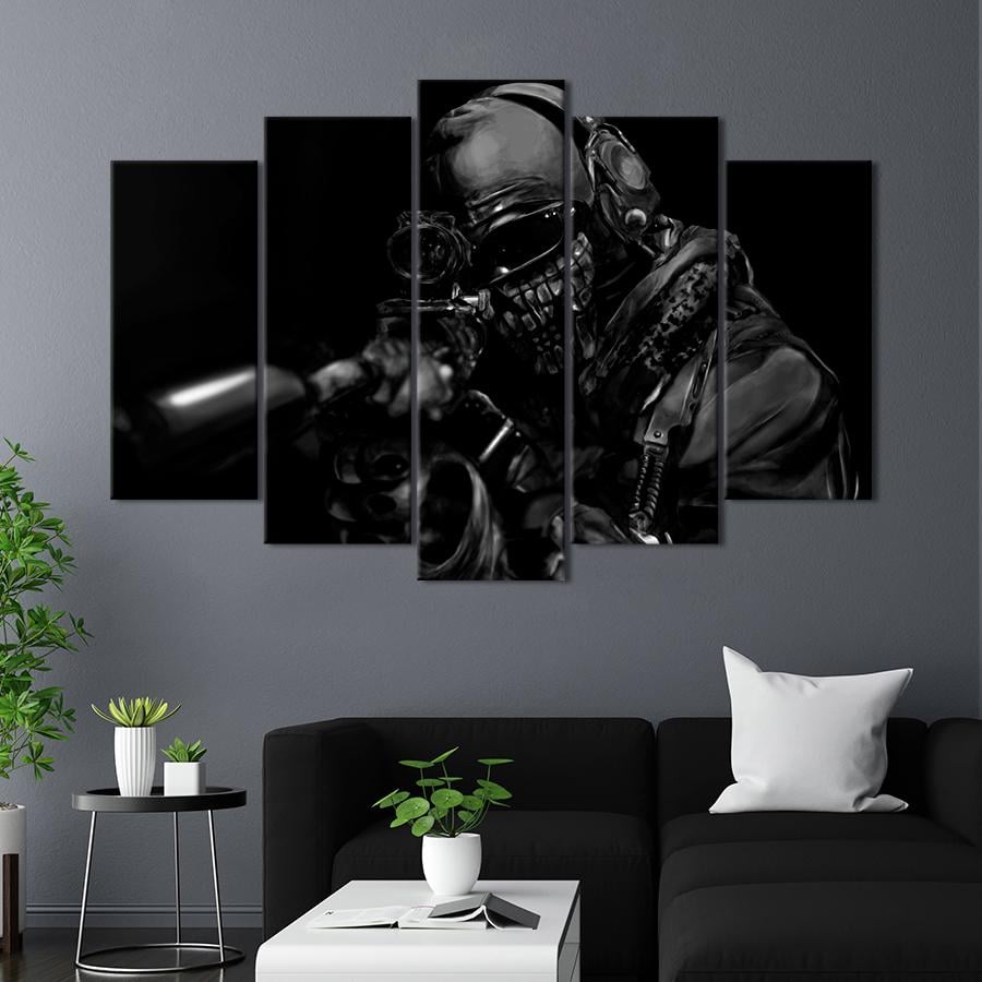 Настенний декор Call of Duty: Ghosts 137x85 см (A187-5)