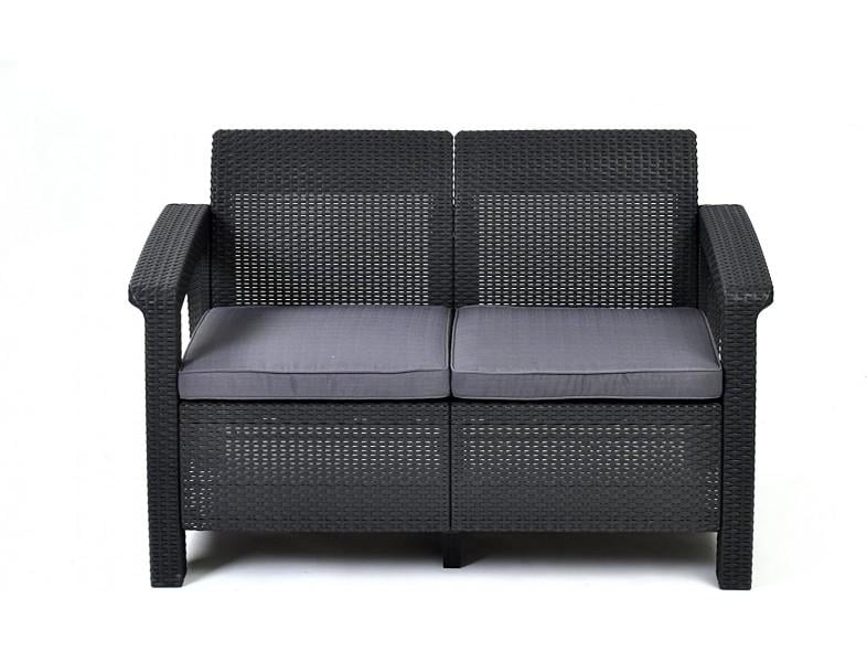 Диван keter corfu love seat графит