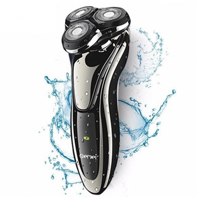 Электробритва аккумуляторная Geemy GM-7720 роторная с 3 головками для бритья Черный (ML-04359) Электробритва аккумуляторная Geemy GM-7720 роторная с 3 головками для бритья Черный (ML-04359)