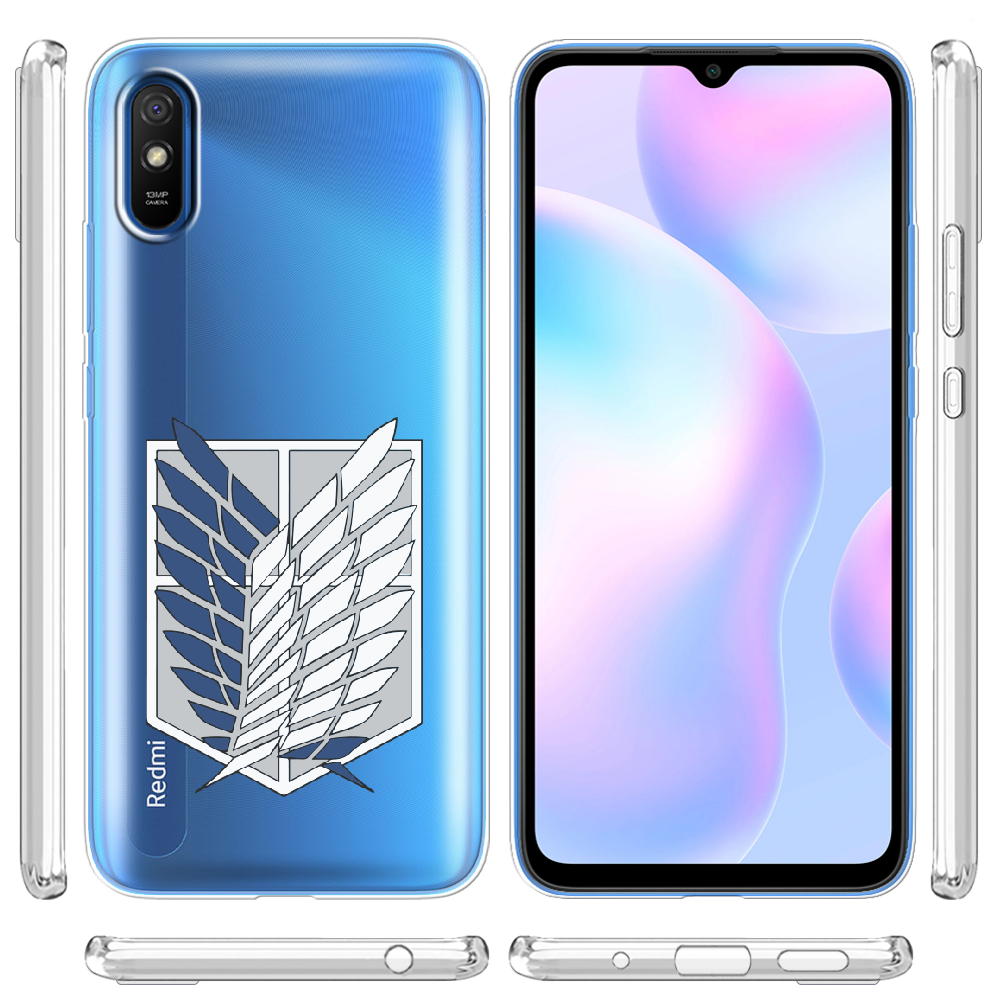 Чохол BoxFace Xiaomi Redmi 9A Атака Титанів Крила Свободи Прозорий силікон (40304-bk88-40304) - фото 3