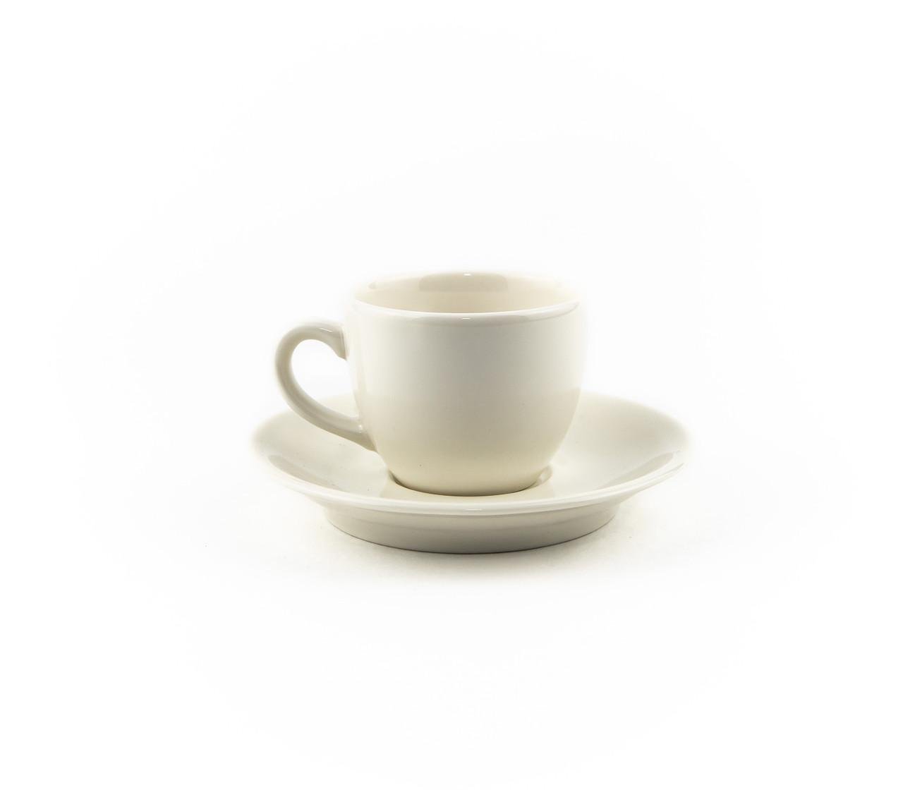 Чашка для эспрессо с блюдцем Porland Soley 80 мл/d 12 см Alumilite (212109)
