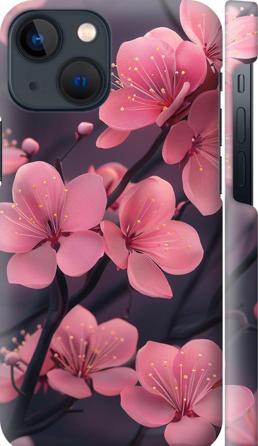 Чехол на iPhone 13 Mini Пурпурная сакура (6075m-2373-42517)