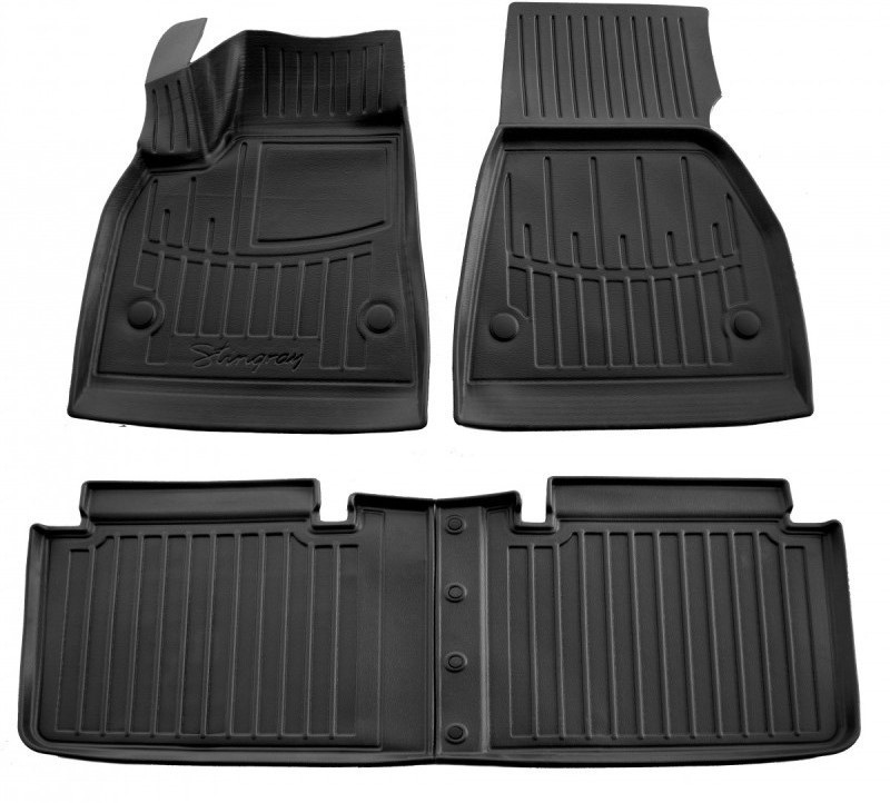 Автоковрики 3D Stingray Tesla Model S 2012 4 шт. Черный (2270132344)